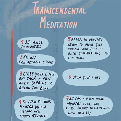 How to do transcendental meditation. 1. Find a comfortable location and position · 2. Close your eyes · 3. Choose a silent sound mantra · 4. Focus on the mantra for 15-20 minutes. 