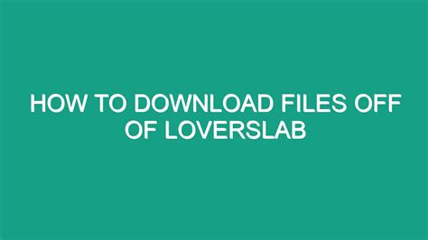 How to download files off of loverslab. Things To Know About How to download files off of loverslab. 