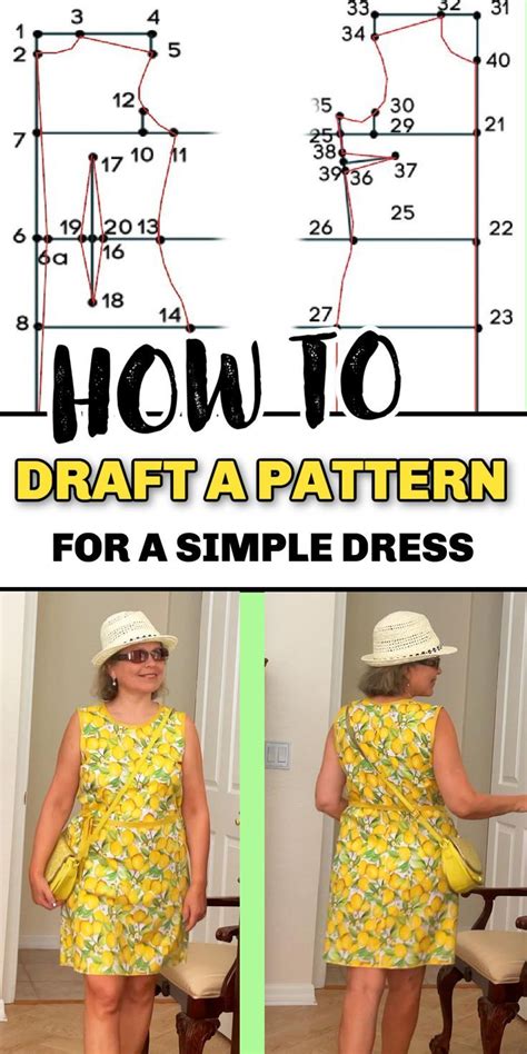 How to draft a pattern for a simple dress with your own measurements