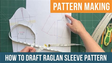 How to draft a raglan sleeve pattern (PT1 pattern drafting a raglan