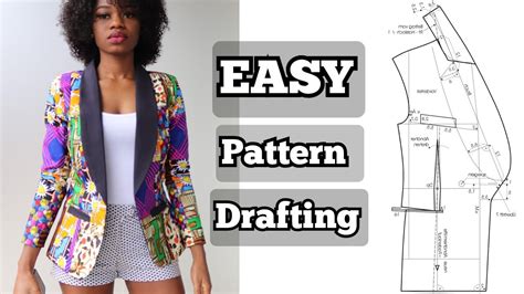 How to draft a shawl collar JACKET pattern Blazer pattern coat