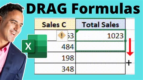 How to drag data down in excel