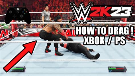 How to drag in wwe 2k23. With Cena standing in the ring, hit him with the chair to complete the objective. And when I was down, he brought the storm with his Signature Rolling Thunder! Fill the Signature meter and then ... 