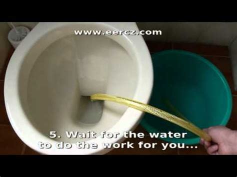 How to drain a toilet. 4. How to unclog a toilet with baking soda and vinegar. Pour 1 cup of baking soda into the toilet bowl, then add two cups of vinegar. Pour the vinegar slowly as it reacts very fast with baking soda. Vinegar is an acidic substance, while … 