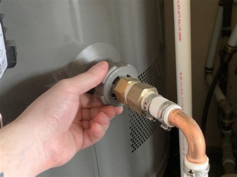 How to drain water heater. Connect an air compressor to an open sill cock or basement faucet and blow air into the system at 70 pounds per square inch (psi). Open sink faucets to allow water to blow out. Turn on the dishwasher and allow it to run to clear water from the drain line. Run both hot and cold water through the washing machine to flush out the lines. 