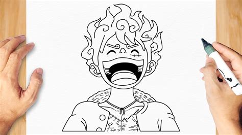 How to draw"Monkey D. Luffy"(Gear 5) step by step (Tutorial)for