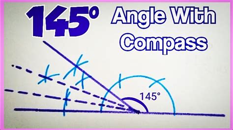 How to draw 145 degree angle with compass.  Sketchpad : application de...