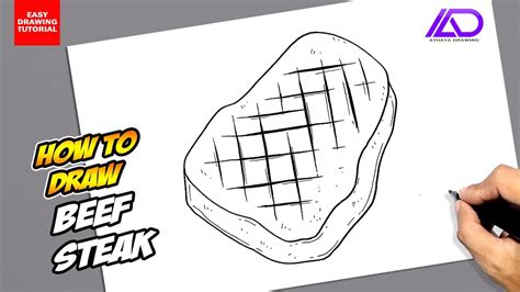 How to draw Beef Steak YouTube