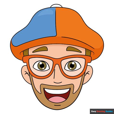 How to draw Blippi easy drawing tutorial step by step \Blippi