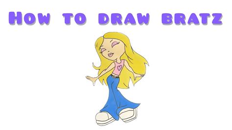 How to draw Bratz Cloe, step by step - YouTube