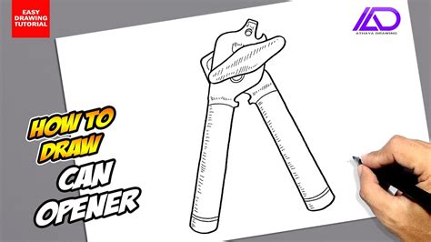 How to draw Can Opener YouTube