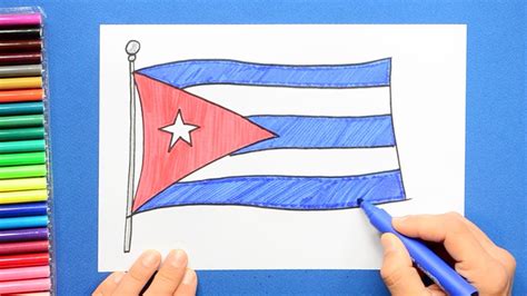 How to draw Cuban flag YouTube