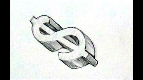 How to draw Dollar Sign For Beginners In 3D YouTube