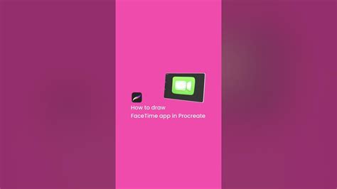 How to draw FaceTime app in Procreate shorts YouTube
