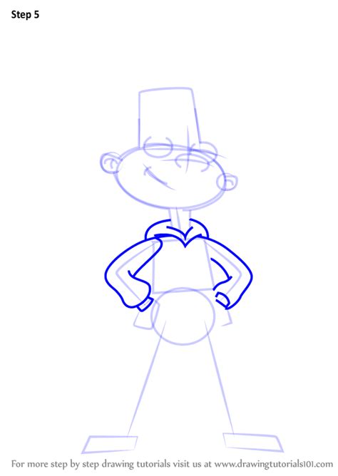 How to draw Gerald Hey Arnold! Step by step drawing tutorials Hey