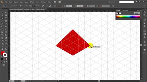 How to draw ISOMETRIC TRIANGLE in Adobe Illustrator Tutorial 4 YouTube