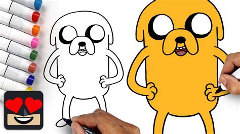 How to draw Jake the dog Step by step drawing tutorials Adventure
