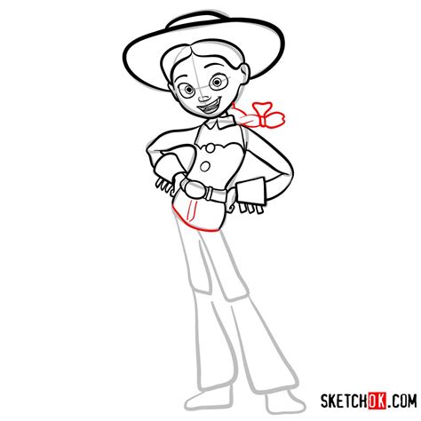How to draw Jessie from Toy Story 2 Step by step drawing tutorials