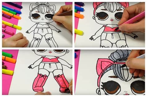 How to draw LOL doll with pencil according to instructions fast and easy
