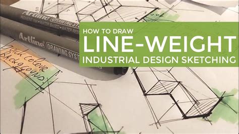 How to draw Line Weight Industrial Design Sketching YouTube