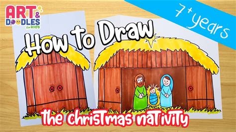 How to draw Nativity Scene YouTube