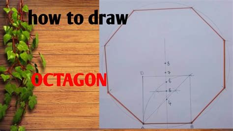 How to draw OCTAGON step by step YouTube