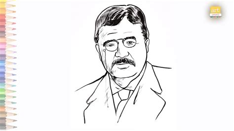How to draw President Roosevelt YouTube