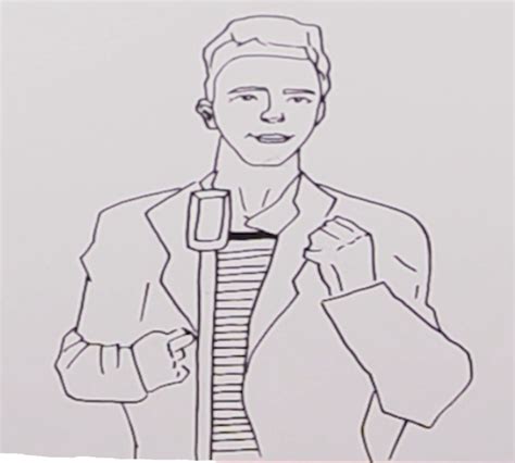 How to draw Rickroll Meme