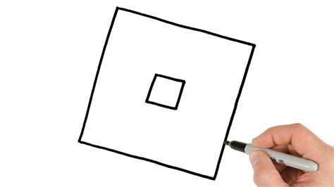 How to draw Roblox Logo YouTube