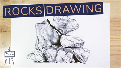 How to draw Rocks step by step YouTube