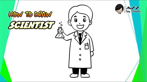 How to draw SCIENTIST step by step YouTube