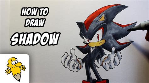 How to draw Shadow [Sonic the Hedgehog] drawing tutorial YouTube