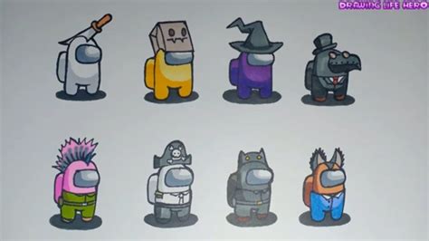 How to draw Skin Among Us is super nice and easy Game Character Game