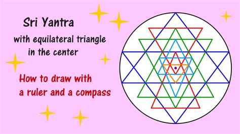 How to draw Sri Yantra method 2 YouTube