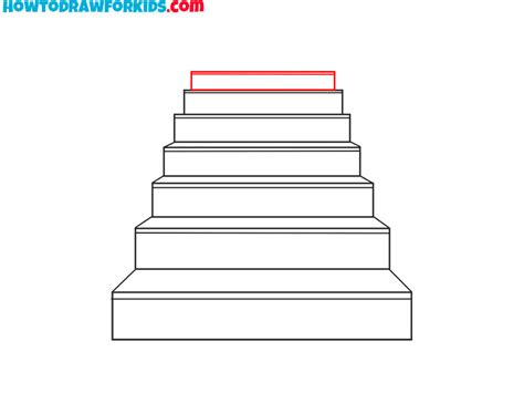 How to draw Stair for kids step by step drawing tutorial, draw Stair