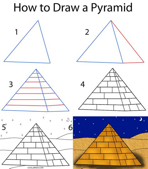 How to draw a 3d pyramid easy.  Learn how to draw a 3D Pyramid with step-...
