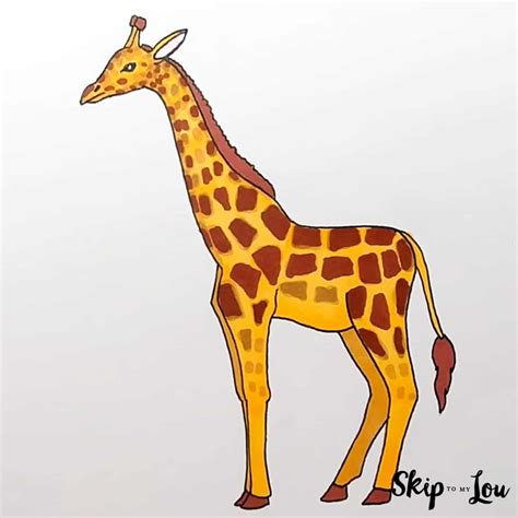 How to draw a Giraffe Step by Step Easy drawings - YouTube