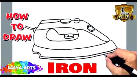 How to draw a Iron Step by Step YouTube