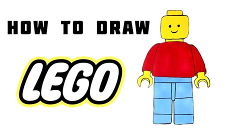How to draw a LEGO minifigure step by step EASY TUTORIAL YouTube