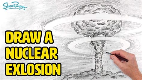 How to draw a Nuclear Explosion Mushroom Cloud spoken tutorial