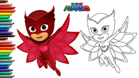 How to draw a Owlette Drawing a Owlette From Pj Masks