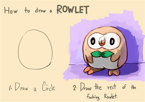 How to draw a Rowlet How To Draw an Owl Know Your Meme