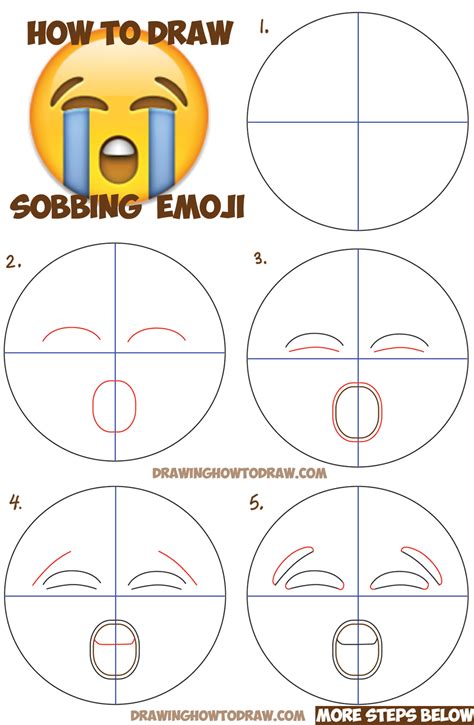 How to draw a Sad Emoji Step by Step Easy drawings YouTube