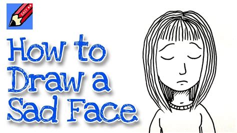 How to draw a Sad Face Real Easy Step by Step with Easy Spoken