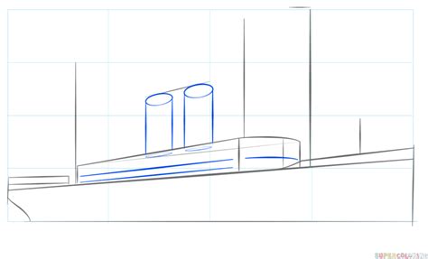 How to draw a Steamship Step by step Drawing tutorials