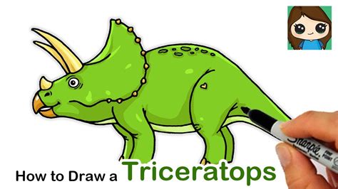 How to draw a Triceratops Drawing dinosaurs YouTube