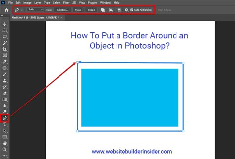 How to draw a border in photoshop