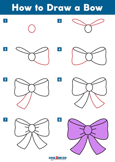 How to draw a bow Step by step Drawing tutorials Drawing tutorial, Bow drawing, How to draw