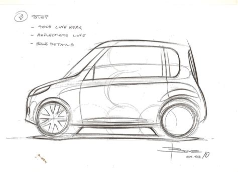 How to draw a car sketch in side view Car Design Education tips