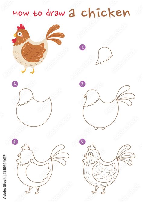 How to draw a chicken easy.  Learn how to draw a chicken with five different methods that...